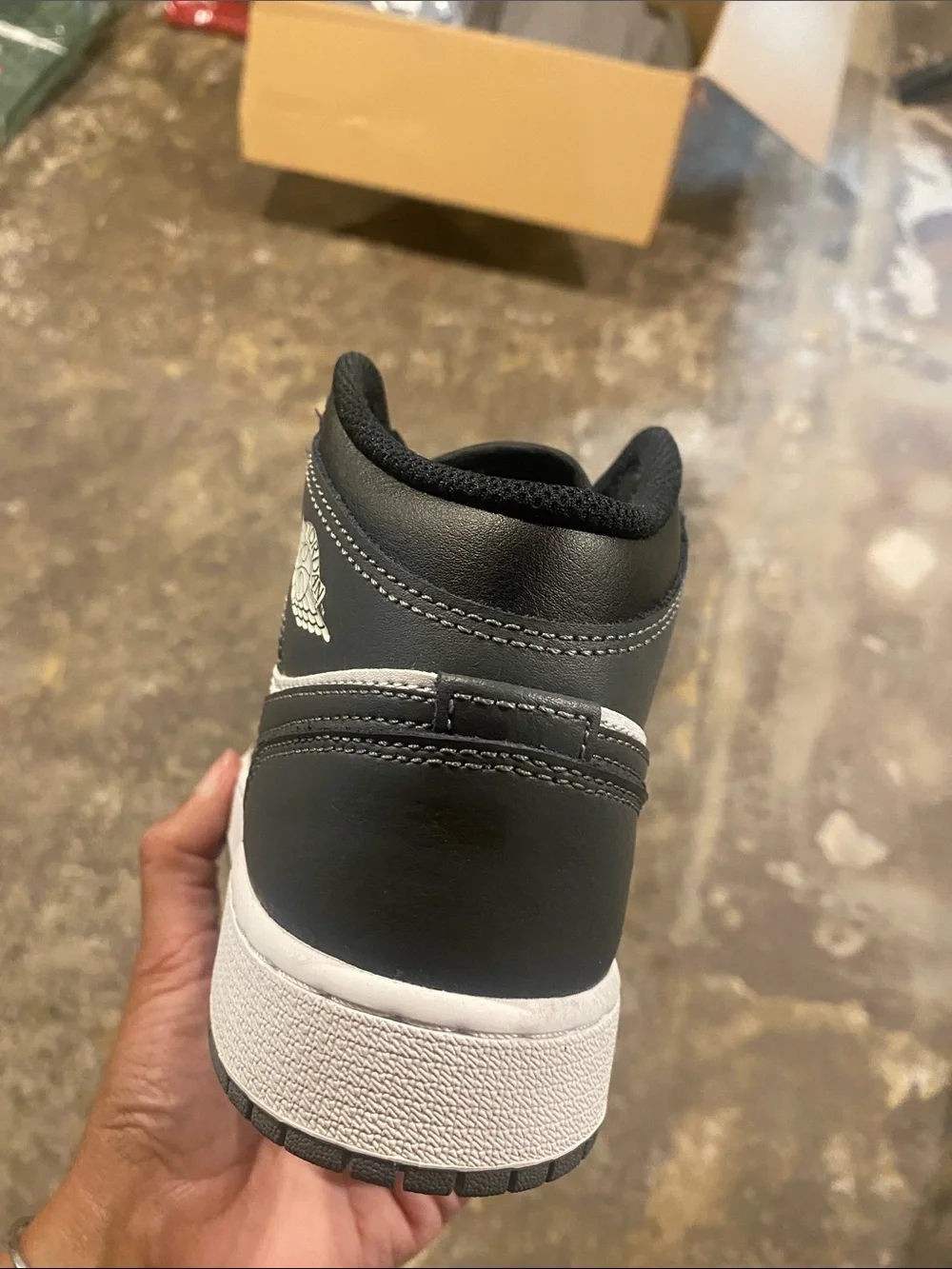 Jordan Kids High-Top Sneakers Black and White